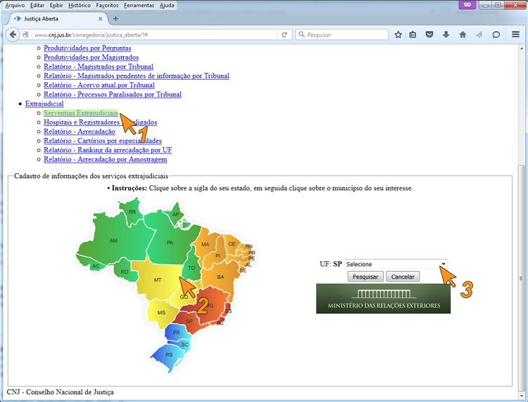 Como localizar os cartórios do Brasil