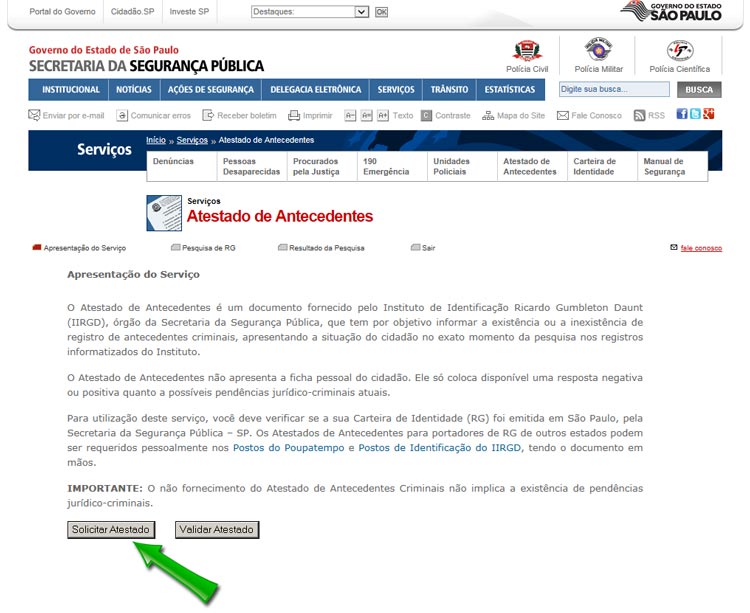 Saiba como retirar certidão de antecedentes criminais - São Carlos