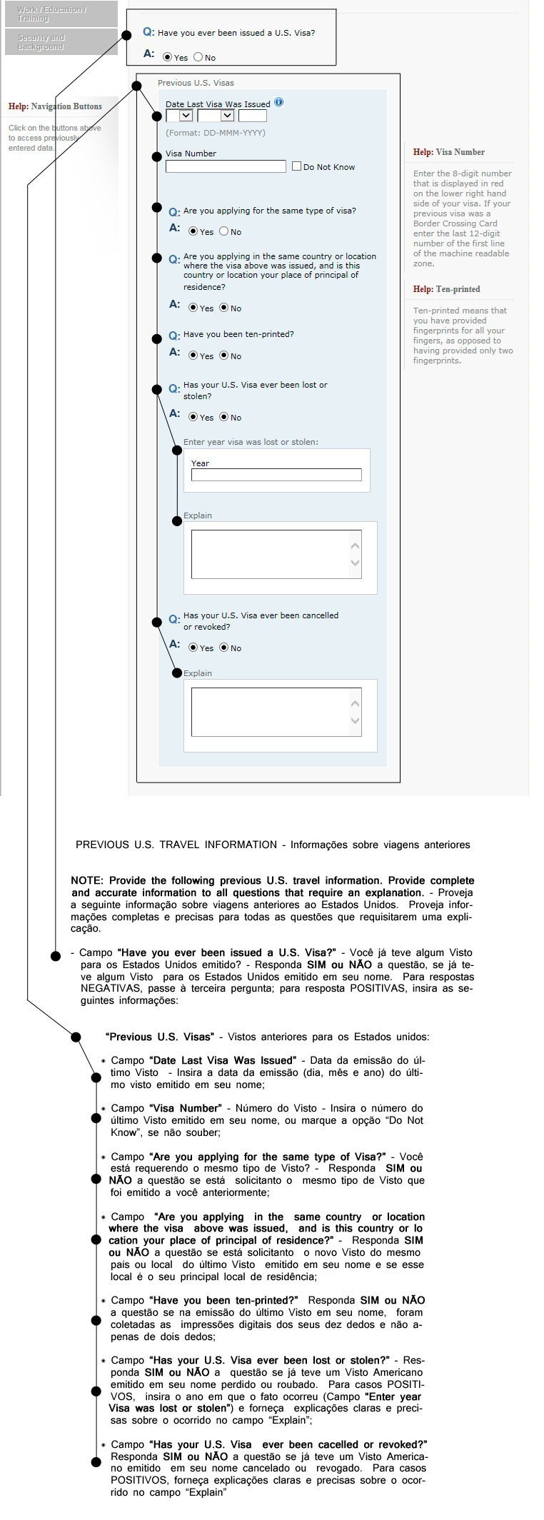 Como Preencher o Formulário DS-160